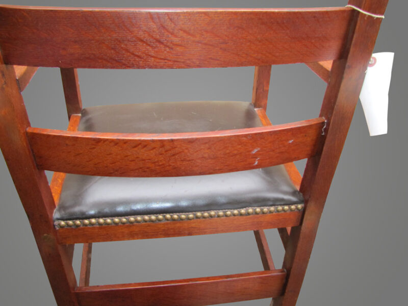 Antique Set of Four Arm L&jG Stickley Chairs w4045 - Image 16