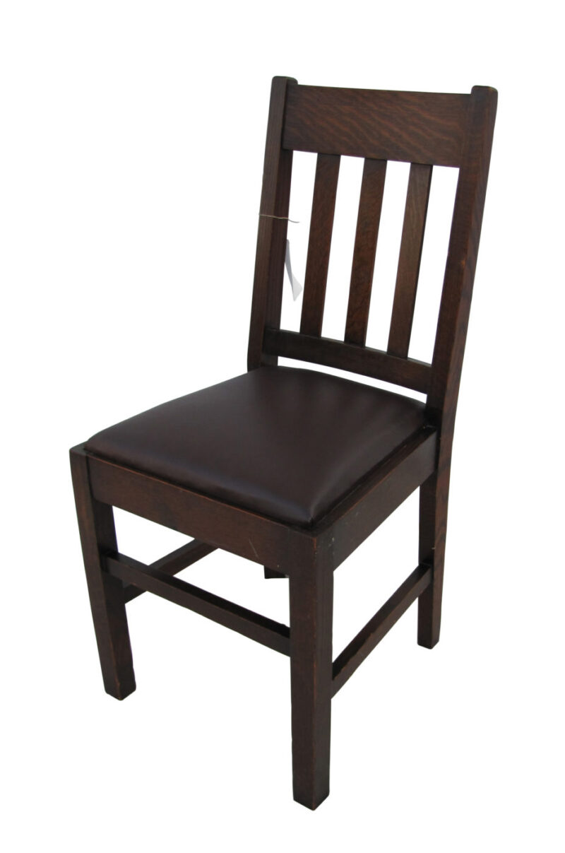 ANTIQUE Set of Five Dining Chairs  Arts and Crafts w4070 - Image 3