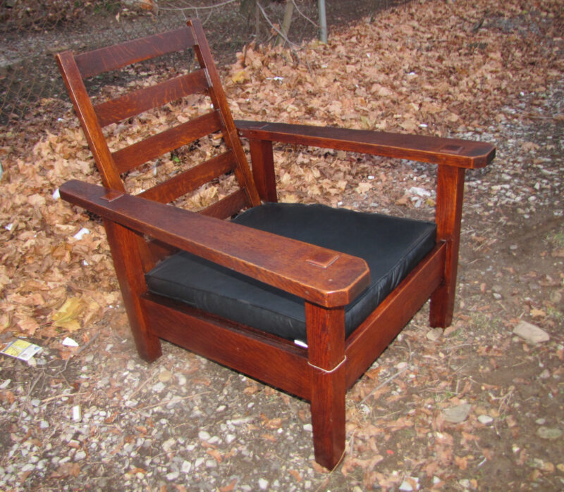 Superb Nice Long And Narrow Stickley Brother Morris Chair w4073? - Image 5