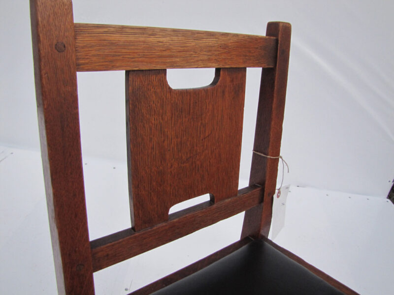 Great Looking Small H Back Gustave Stickley Chair w4092 - Image 2