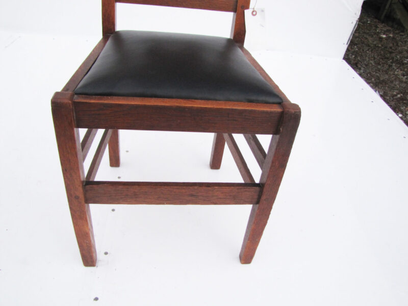 Great Looking Small H Back Gustave Stickley Chair w4092 - Image 3