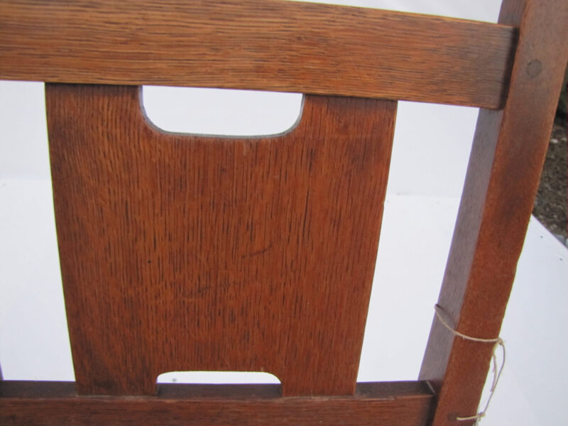 Great Looking Small H Back Gustave Stickley Chair w4092 - Image 7