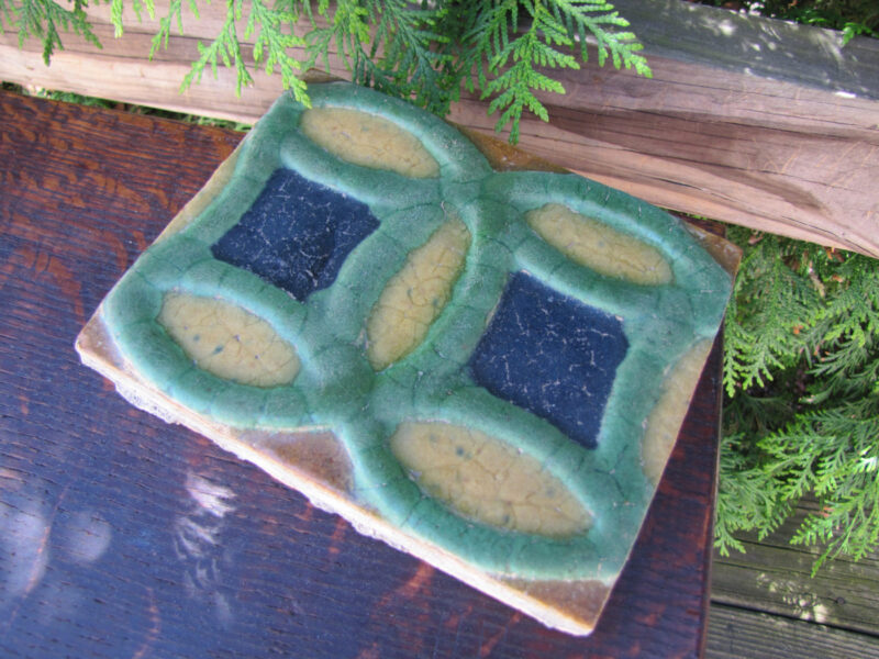 Grueby Pottery Tile W4120