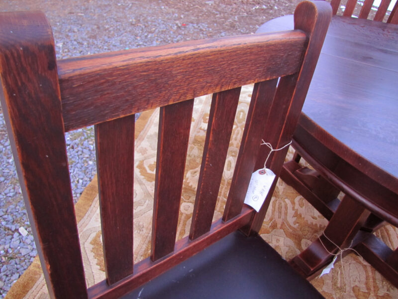 Superb Set of Roycroft Dining Table and Four Chairs w4148 - Image 4