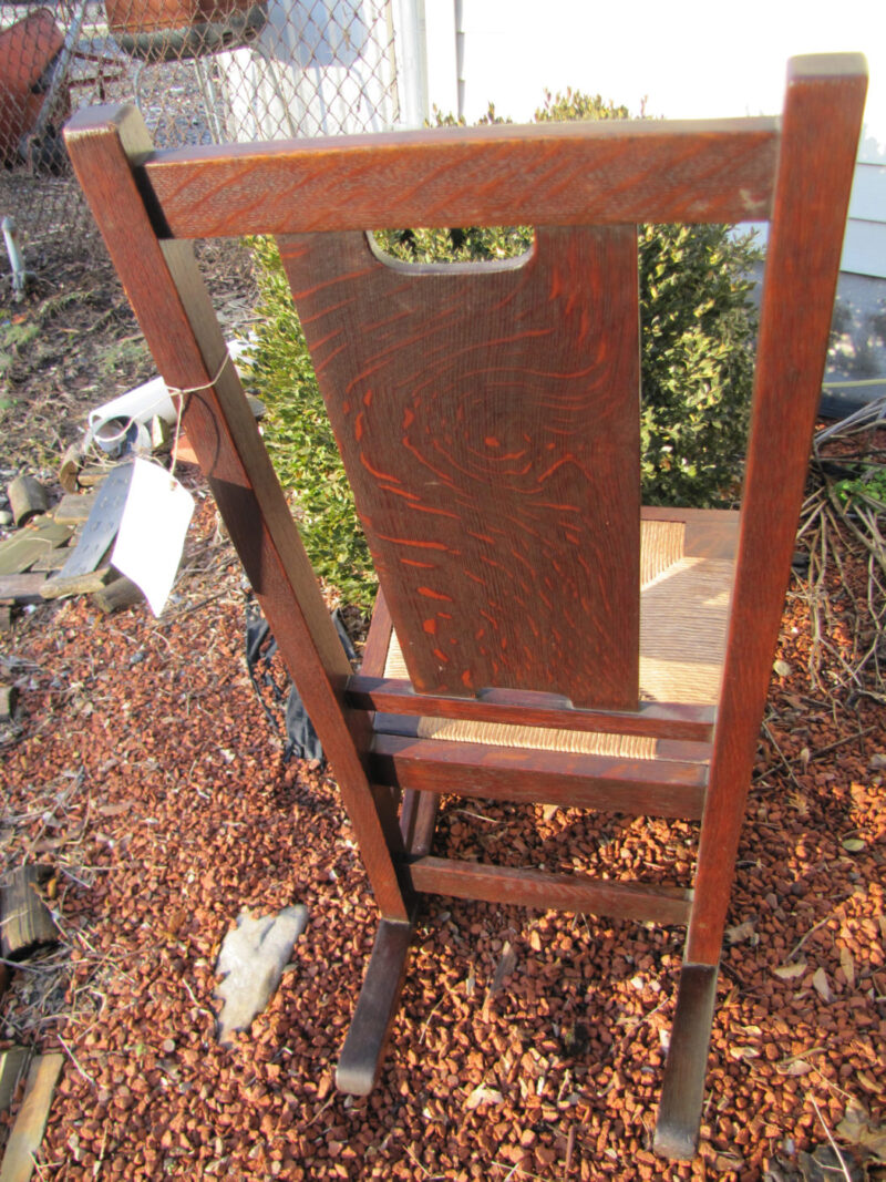 Antique Small Gustav Stickley Rocker w4168 - Image 4