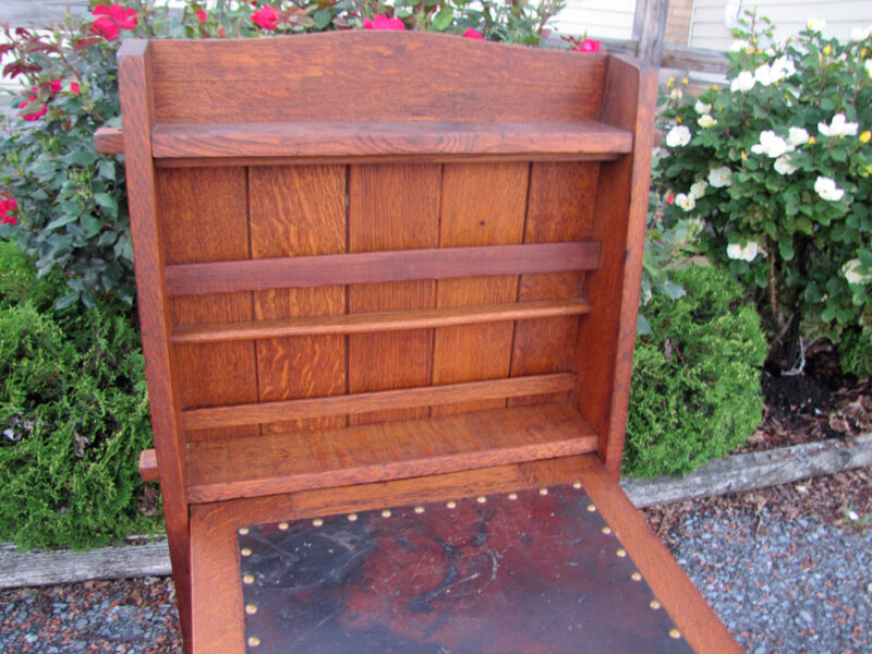 Antique Nice Gustav Stickley Chalet Desk Drop Arm Desk w4190 - Image 3