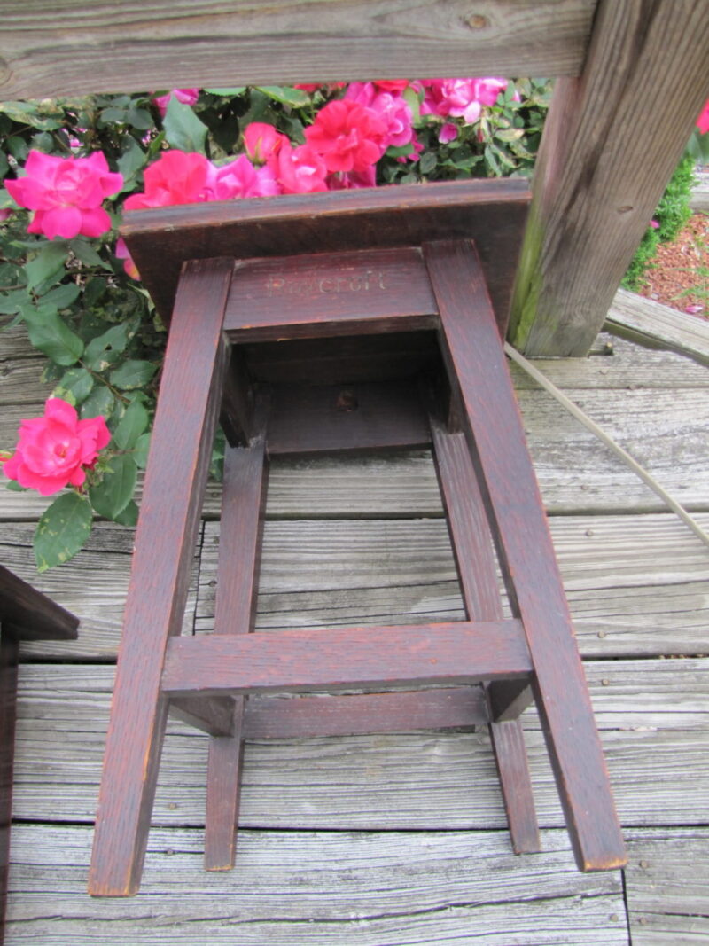 RARE Pair of Roycroft Small Tables Stickley Era w4204-4151 - Image 10