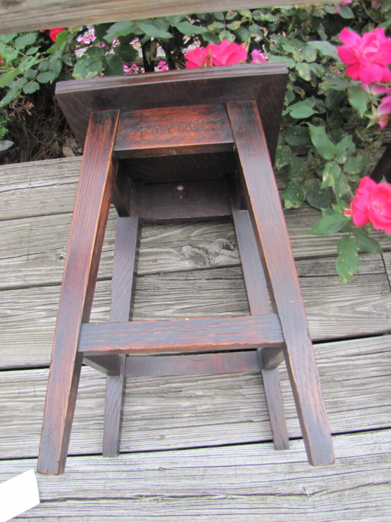RARE Pair of Roycroft Small Tables Stickley Era w4204-4151 - Image 11