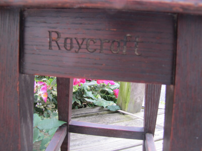 RARE Pair of Roycroft Small Tables Stickley Era w4204-4151 - Image 4