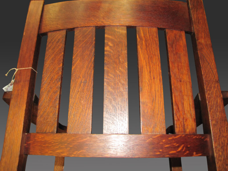 Antique Pair of Gustav Stickley Armchairs w4206 - Image 11