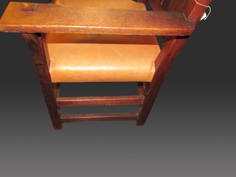 Antique Pair of Gustav Stickley Armchairs w4206 - Image 4