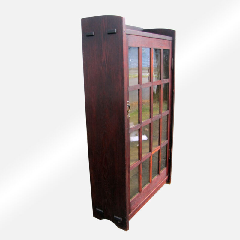 Superb Early Gustav Stickley one door bookcase w4233 - Image 2