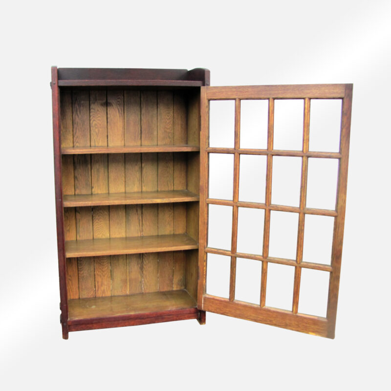 Superb Early Gustav Stickley one door bookcase w4233 - Image 4