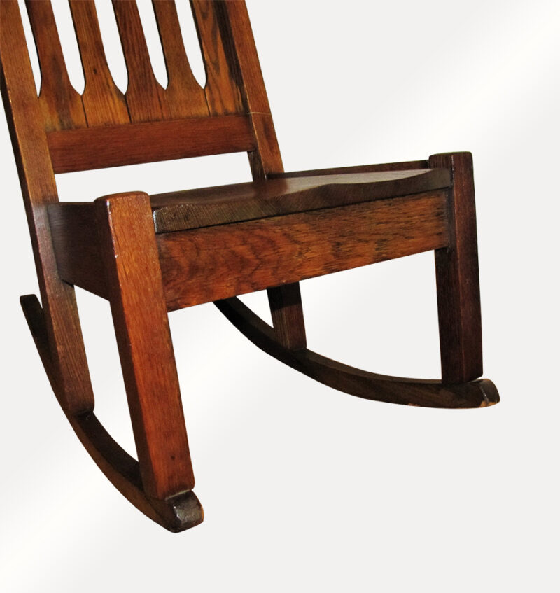Antique Arts & Crafts Rocking Chair w4274 (Stickley Era) - Image 3