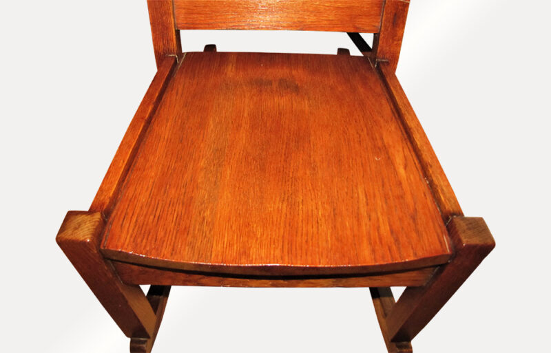 Antique Arts & Crafts Rocking Chair w4274 (Stickley Era) - Image 5