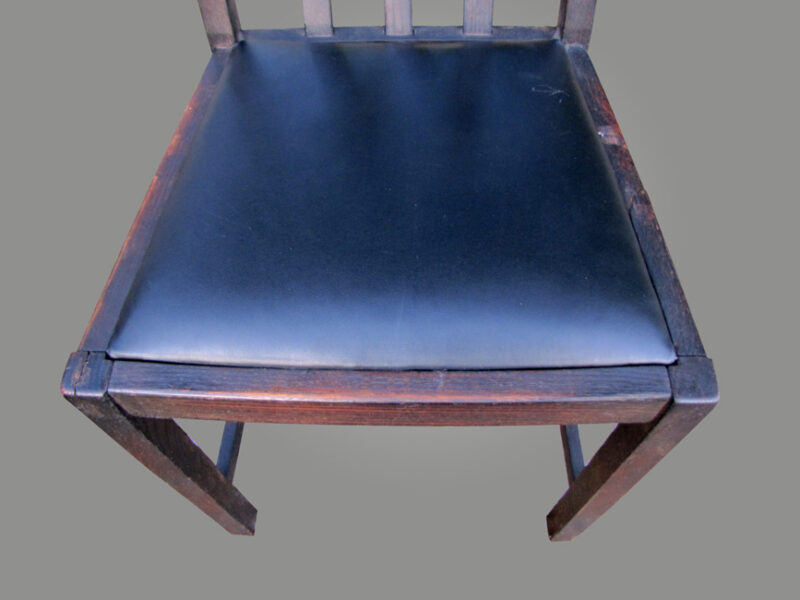 Set of 6 Arts & Crafts Dining Chairs Stickley era W4378 - Image 6