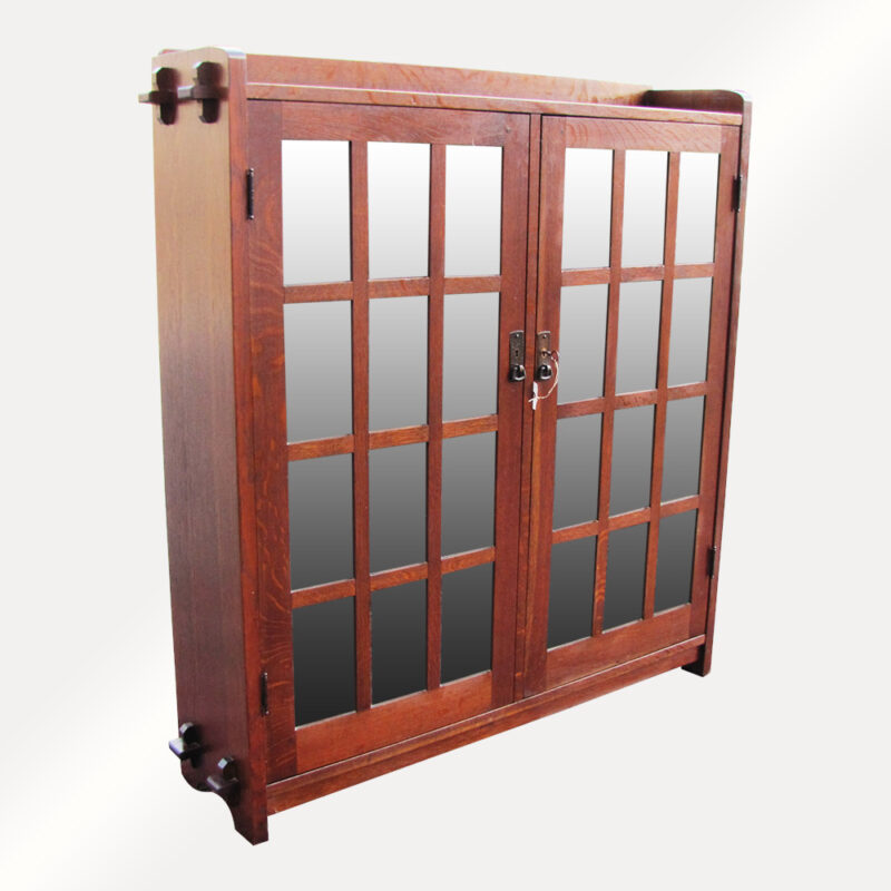 Antique L&jG Stickley Two Door Bookcase w4841 - Image 6