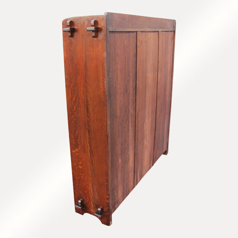 Antique L&jG Stickley Two Door Bookcase w4841 - Image 17
