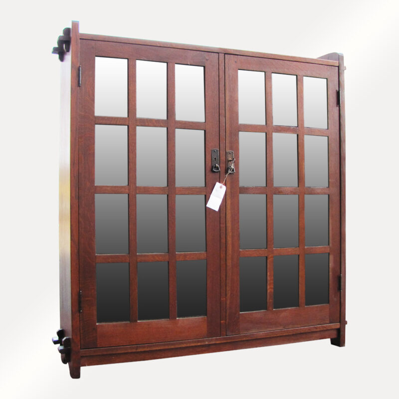 Antique L&jG Stickley Two Door Bookcase w4841 - Image 3