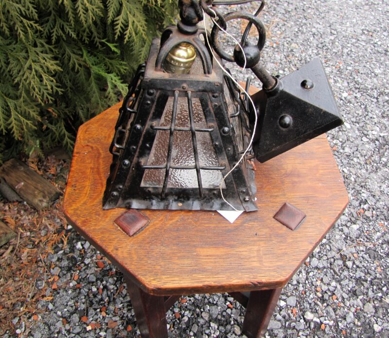 Antique Arts and Craft Lantern w4882a - Image 4