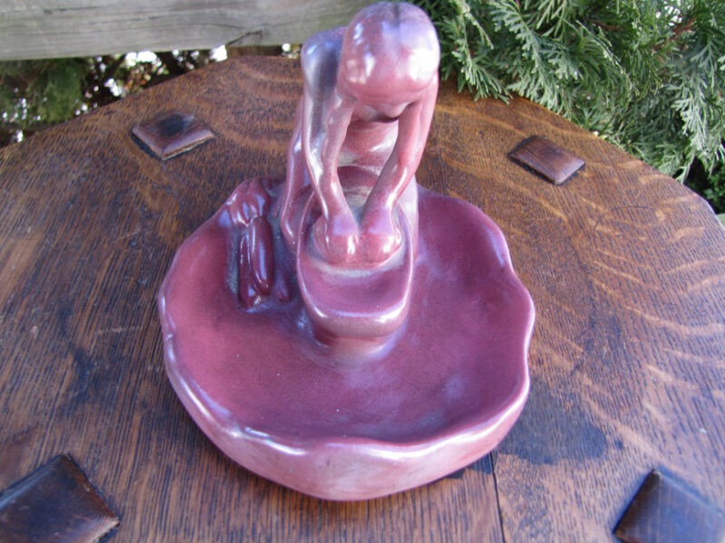 Antique Van Brigle Statue w4926 - Image 5