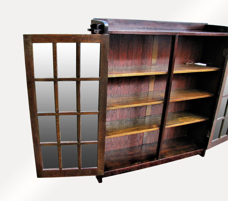 Antique Two Door L&jG Stickley Bookcase w5010 - Image 3