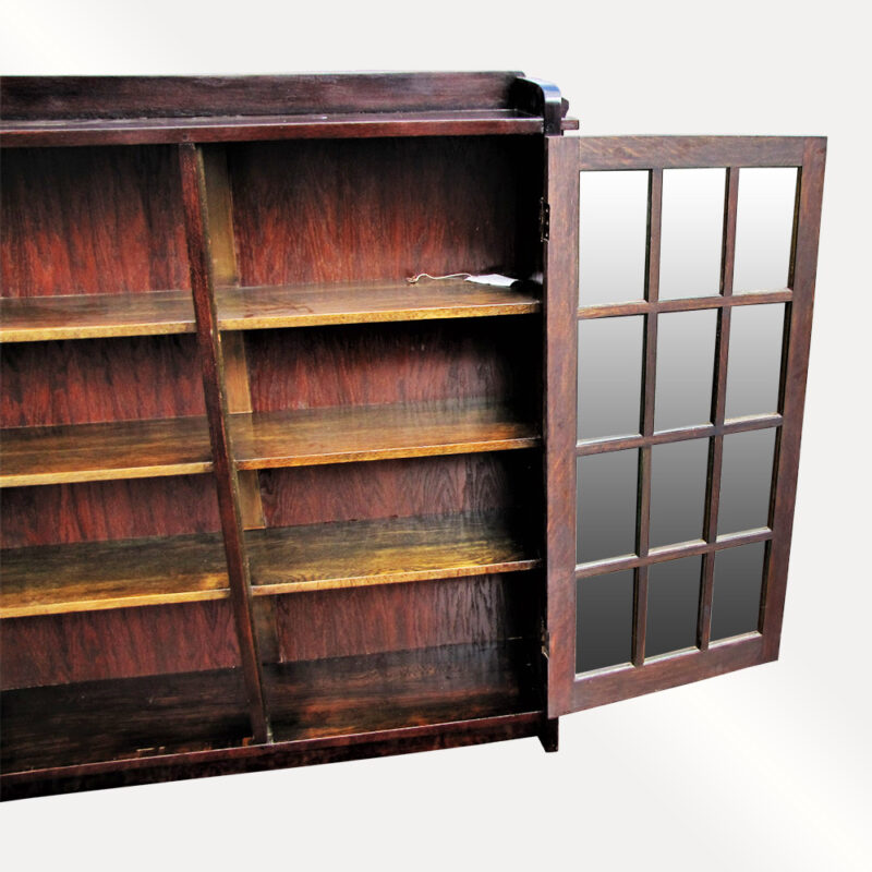 Antique Two Door L&jG Stickley Bookcase w5010 - Image 4