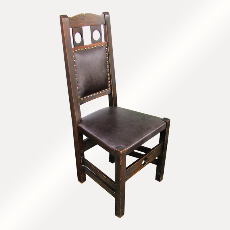 Antique "Stickley Brothers" Hall Chair with Cut Out w5044