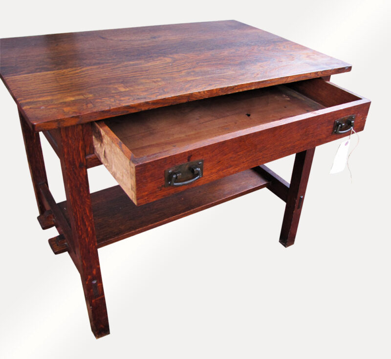 Early Antique L&jG Stickley Desk w5049 RARE SIZE - Image 2