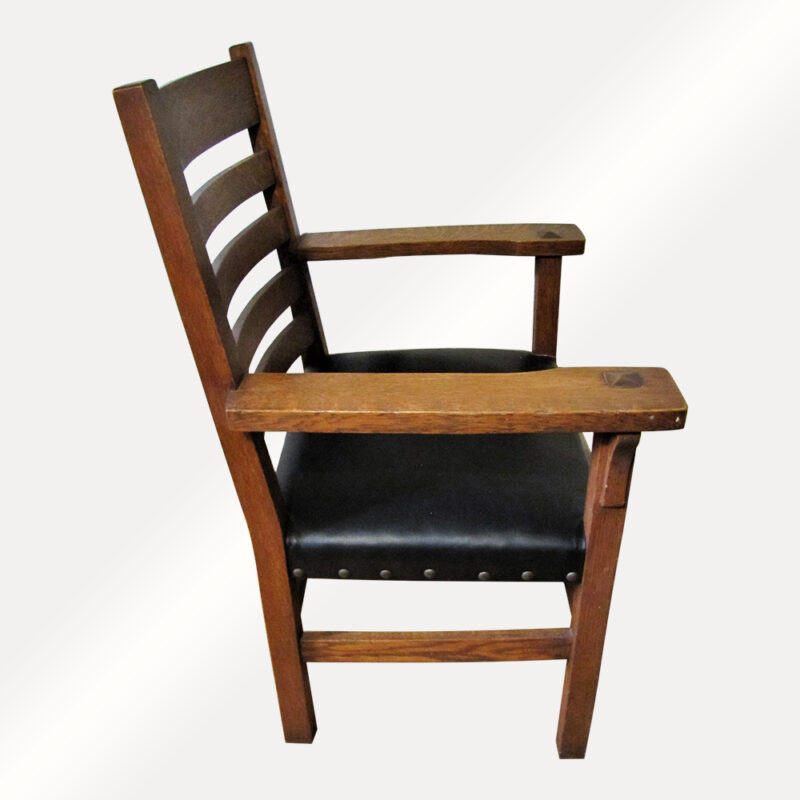 Superb Pair of Antique Arts & Crafts Armchairs w5054 (Stickley Era) - Image 3