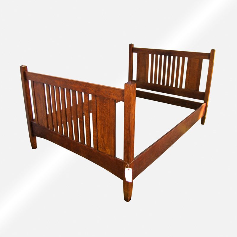 Antique Arts & Crafts/ Mission Stickley Brothers Full Size Bed w5073 - Image 2