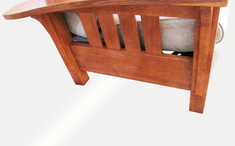Reproduction Stickley Audi Morris Chair with Foot Lift w5078 - Image 5
