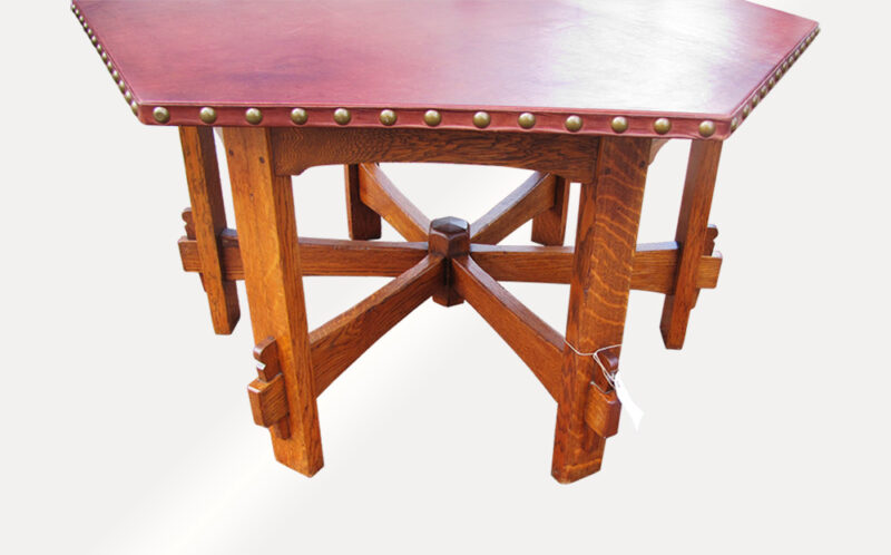 Superb Antique L&jG Stickley Hexagon Table. W5098 - Image 3