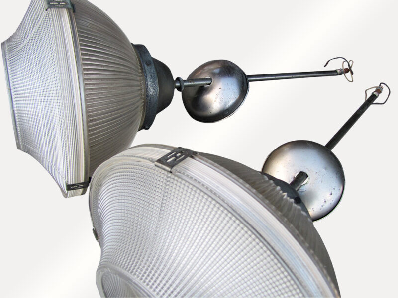 Set of 3 Vintage Industrial Lights W5112 - Image 8