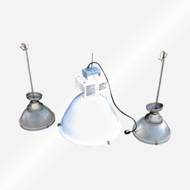 Set of 3 Vintage Industrial Lights W5112 - Image 4