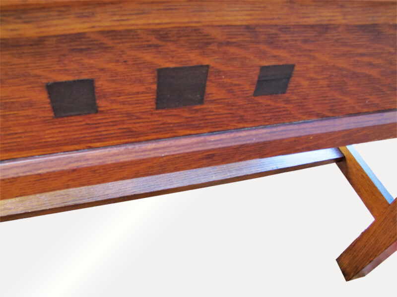 Antique Limbert Library Table with Inlay w5116 - Image 14