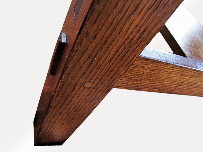 Antique Limbert Library Table with Inlay w5116 - Image 8