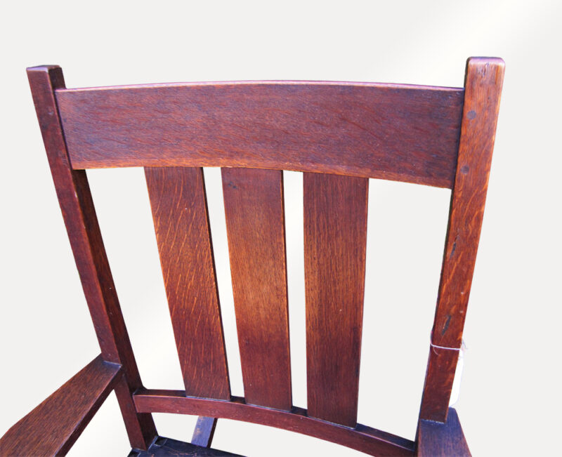 Gustav Stickley Rocking Arm Chair. W5155 - Image 6