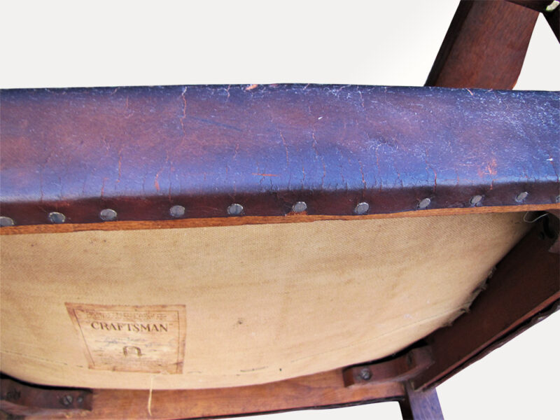 Gustav Stickley Rocking Arm Chair. W5155 - Image 11