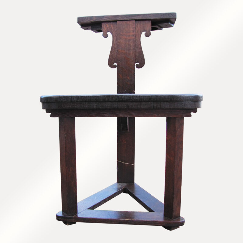 Antique Rare Charles Rohlfs Hall Chair w5157 - SOLD - Image 4