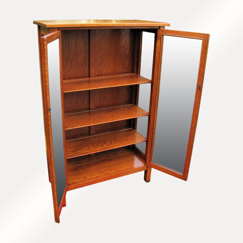 Antique Small Stickley Brothers China Cabinet w5348 - Image 2