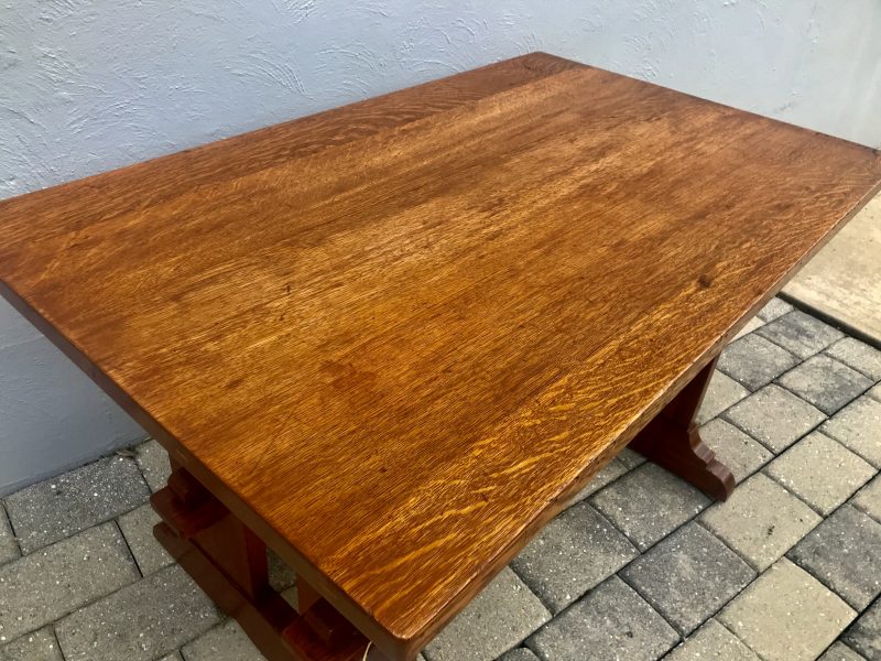 W6065 L&G Stickley Trestle Table - Image 14