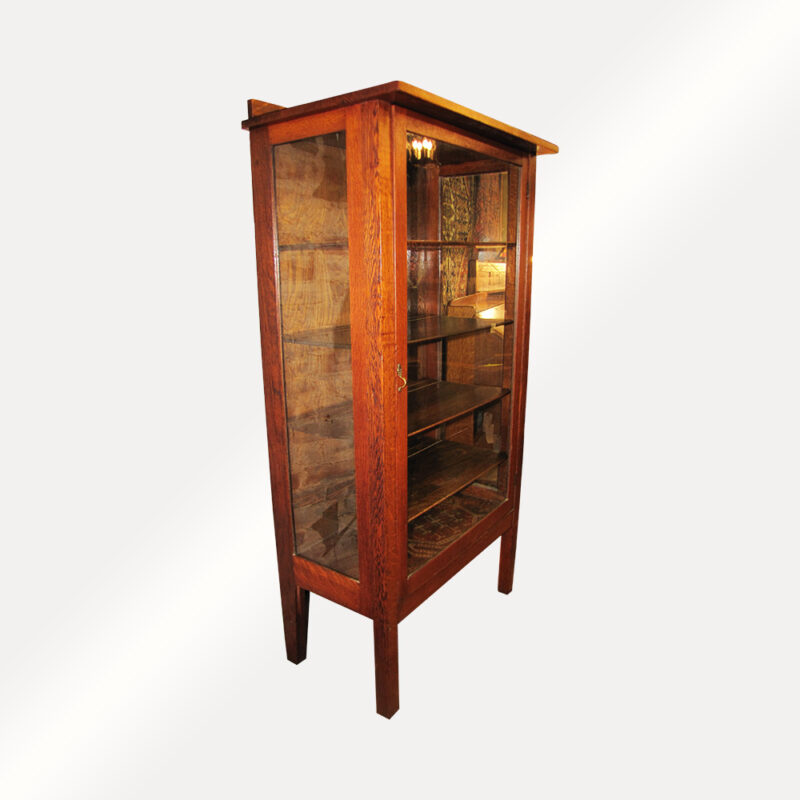 Antique (Lifetime) One Door China Cabinet w99 - Image 3