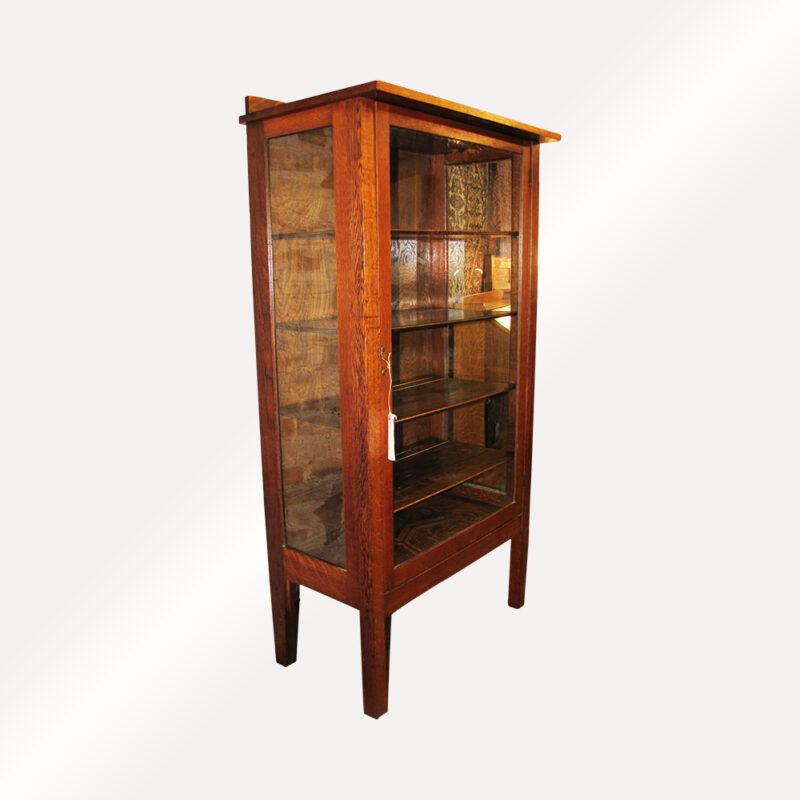 Antique (Lifetime) One Door China Cabinet w99 - Image 2